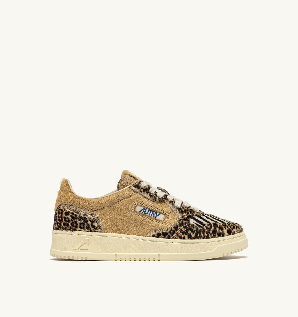 AUTRY - Basket Medalist Low Pony/Safari Leo/Zebra/Ivory