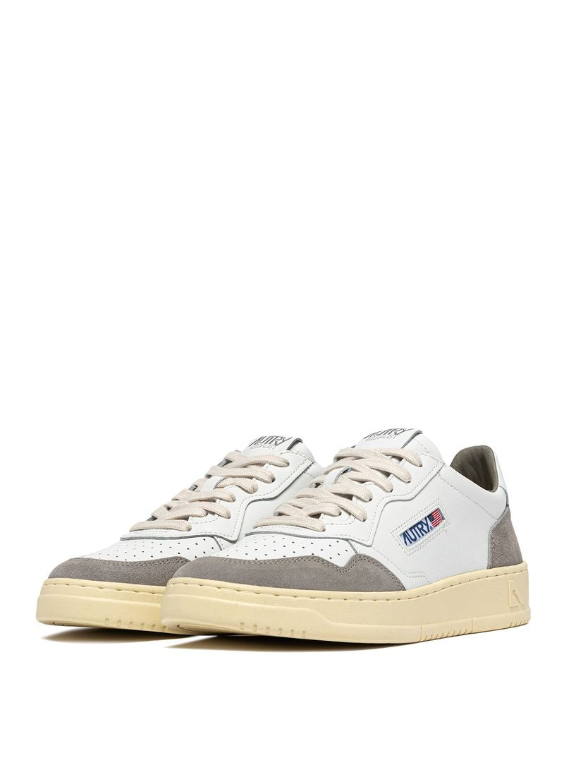 AUTRY - Basket Medalist Low Soft Leather/Suede White/Vapor