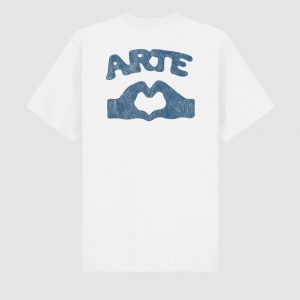Arte - T-shirt Diels Scribble Blanc