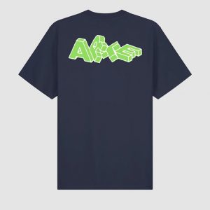 Arte - T-shirt imprimé Blocks Marine