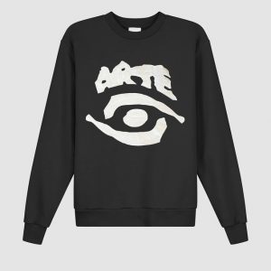Arte - Sweat col ras de cou avec oeil Noir