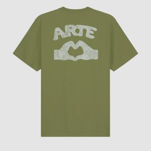 Arte - T-shirt Diels Scribble Vert