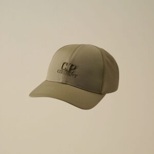 C.P. Company - Casquette Chrome-R Logo Cap Fungi Grey - Fallen rock