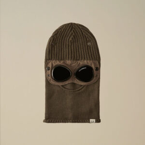 C.P. Company - Cagoule Extra fine merino goggle Walnut