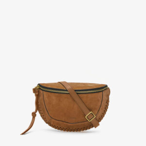 ISABEL MARANT - Sac Skano Velours Cognac