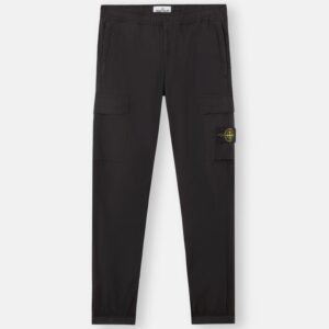 Stone Island - 3100031 Pantalon Cargo Stretch coton tela Noir