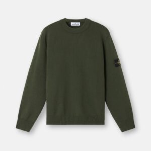 Stone Island - 5100049 Pull Winter coton Vert Militaire