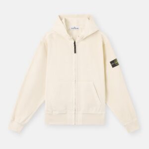 Stone Island - 6200010 Sweatshirt Zip Oversize Organic panama coton Ivoire