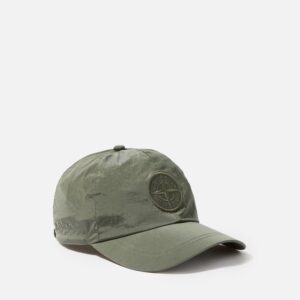 Stone Island - 9100011 Casquette à cordon de serrage Nylon metal Vert Mousse