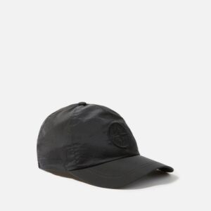 Stone Island - 9100011 Casquette à cordon de serrage Nylon metal Noir