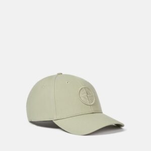 Stone Island - 9100013 Casquette Coton reps Vert Sauge