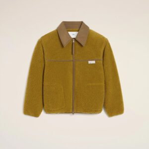 AMI - Veste Polaire zipée Vert Lichen