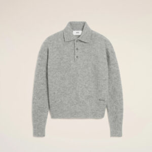 AMI - Polo Alpaga Gris