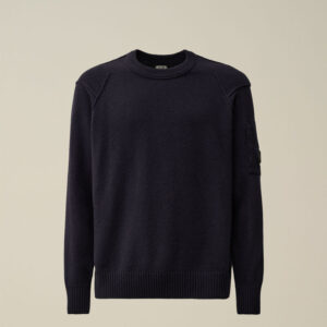 C.P. Company - Pull Lambwool GRS Crewneck Lens Total Eclipse