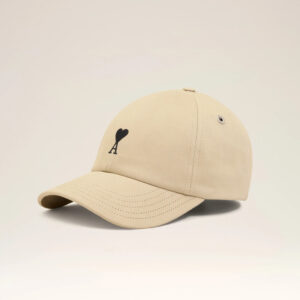 AMI - Casquette broderie Ami de Coeur Café Crème