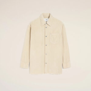 AMI - Surchemise Velours ivoire