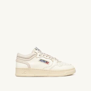 AUTRY - Basket Medway en cuir Marshmallow et Blanc