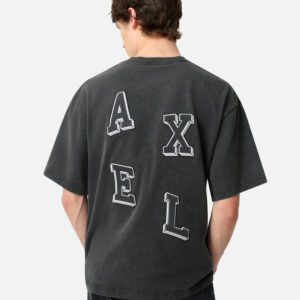 AXEL ARIGATO - Tee-shirt Typo Summer Black
