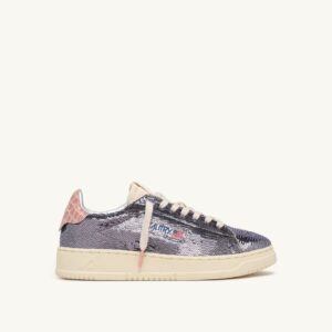 AUTRY - Basket Dallas Sparkling en paillettes Acier
