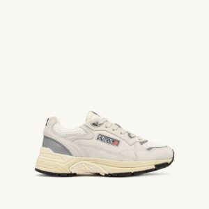 AUTRY - Basket Hyperway Mesh et Suede Blanc et Argent