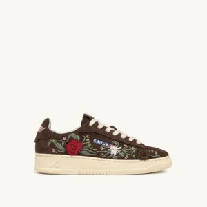 AUTRY - Basket Dallas Floral en Daim Marron